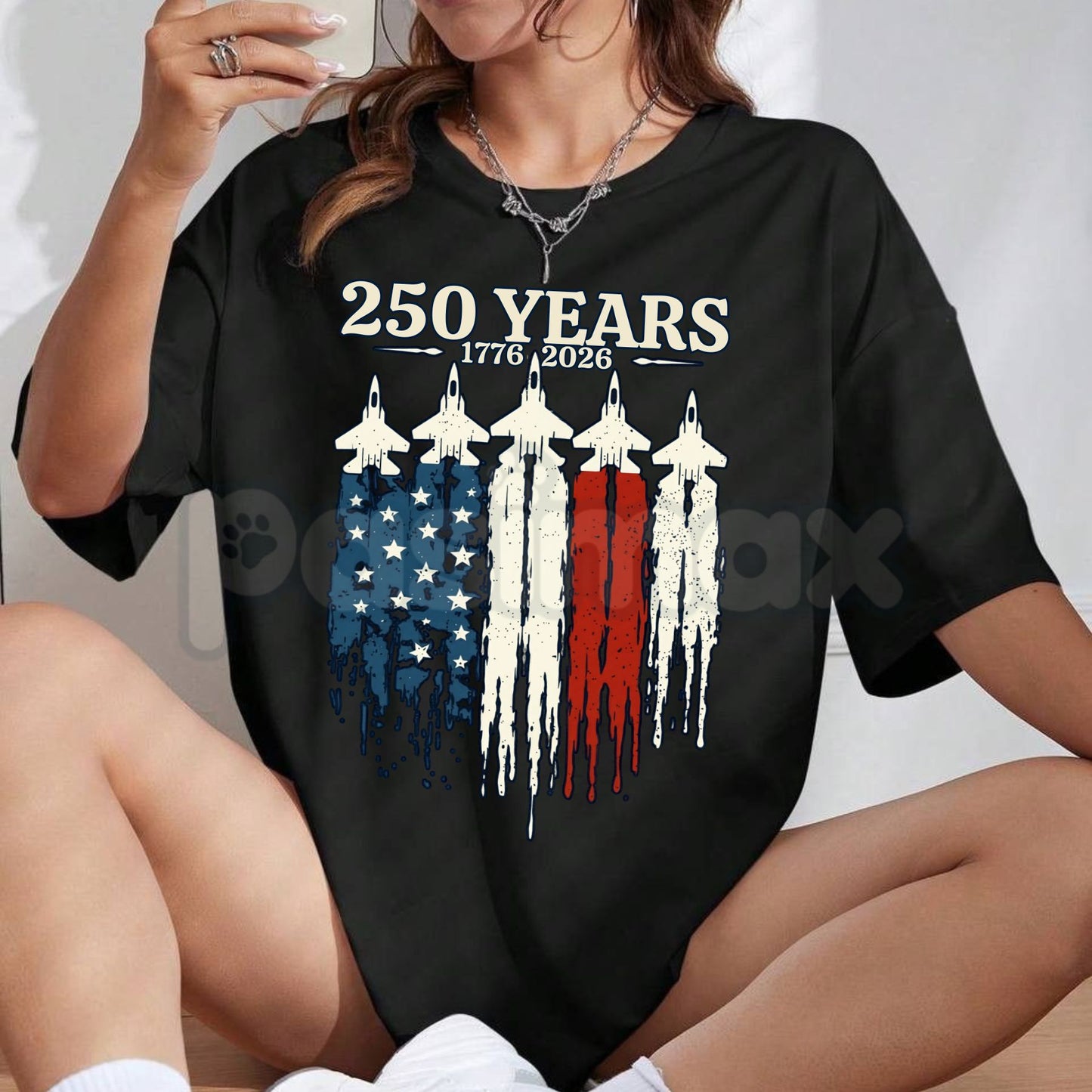 Vintage 1776-2026 USA 250th Anniversary T-Shirt – United States Semiquincentennial Flag Graphic Tee, Remastered Heavy Cotton Patriotic Top, Soft Lived-In Heritage Shirt, Made in USA-Pasimax