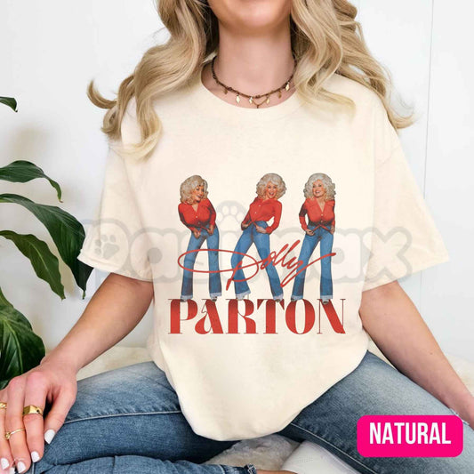 Vintage 80s Dolly Parton T-Shirt – Retro Country Music Queen Unisex Cotton Tee-Pasimax
