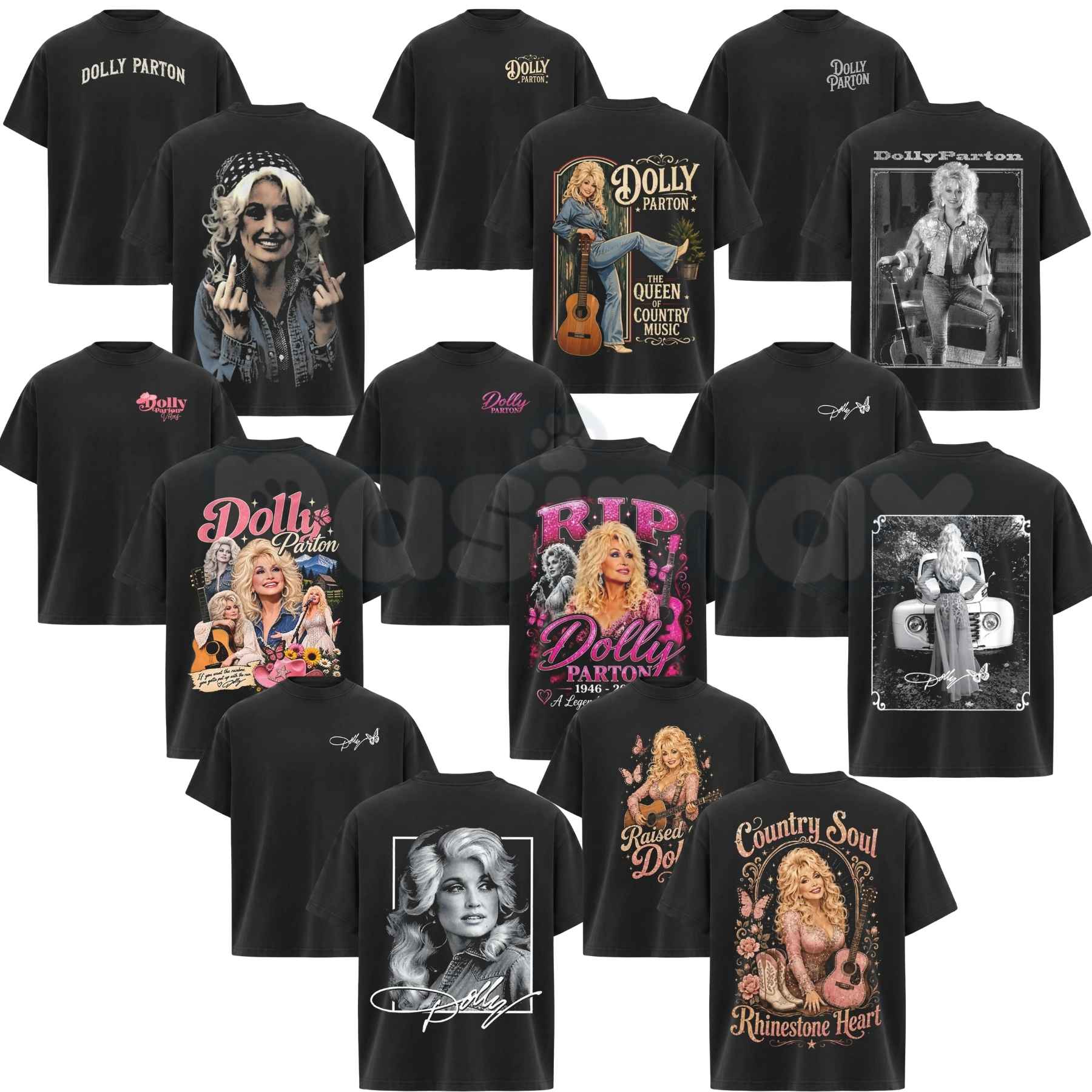 Vintage Dolly Parton Graphic Tee – 80s Country Music Queen Merch Unisex Cotton Tee-Pasimax