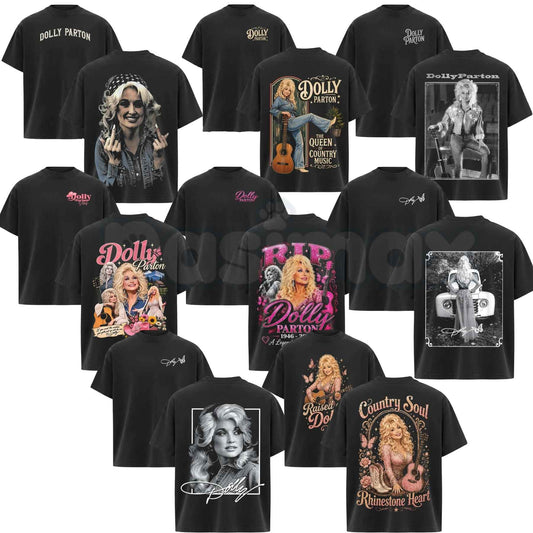 Vintage Dolly Parton Graphic Tee – 80s Country Music Queen Merch Unisex Cotton Tee-Pasimax