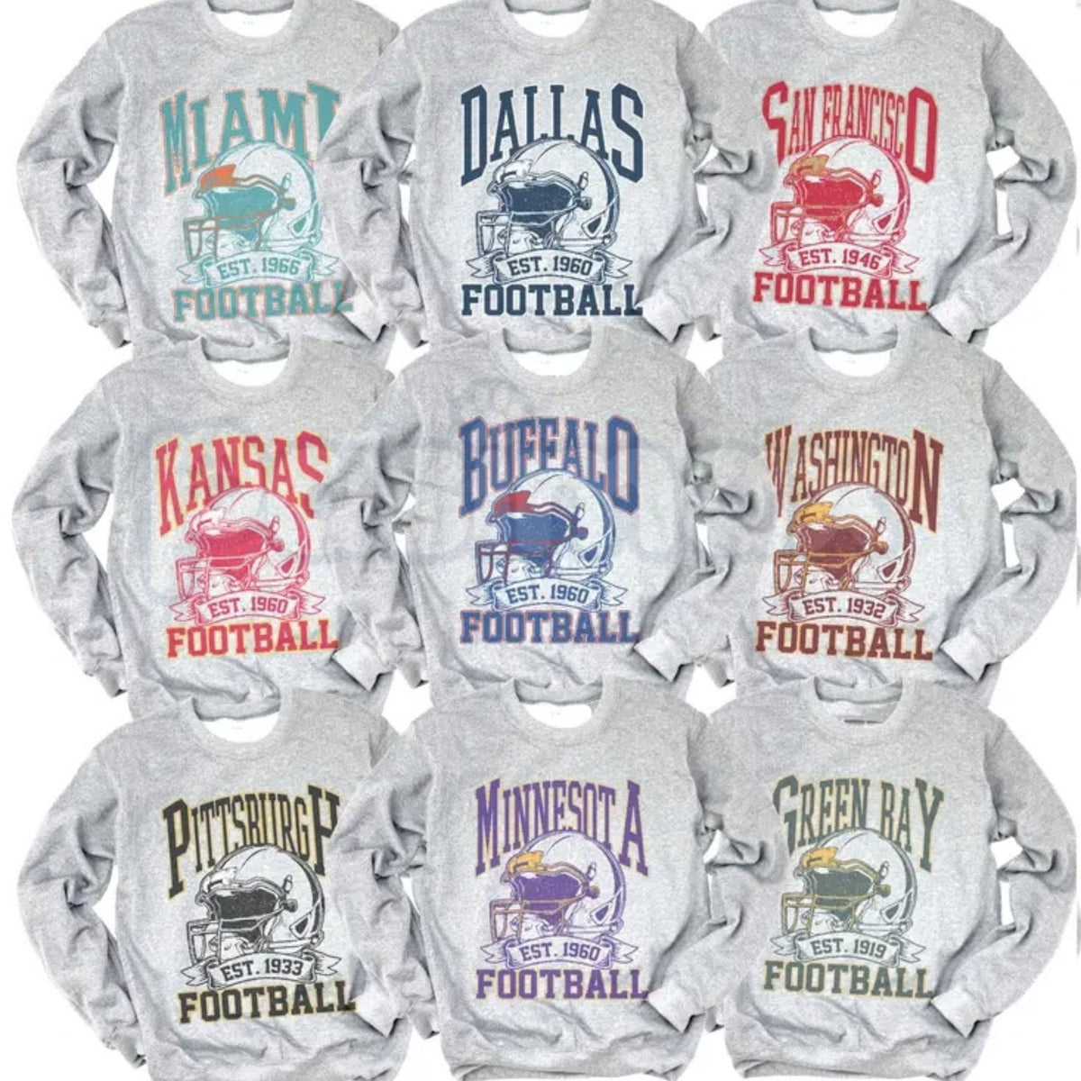 Vintage Football Helmet Sweatshirt | Retro Athletic Game Day Crewneck-Pasimax