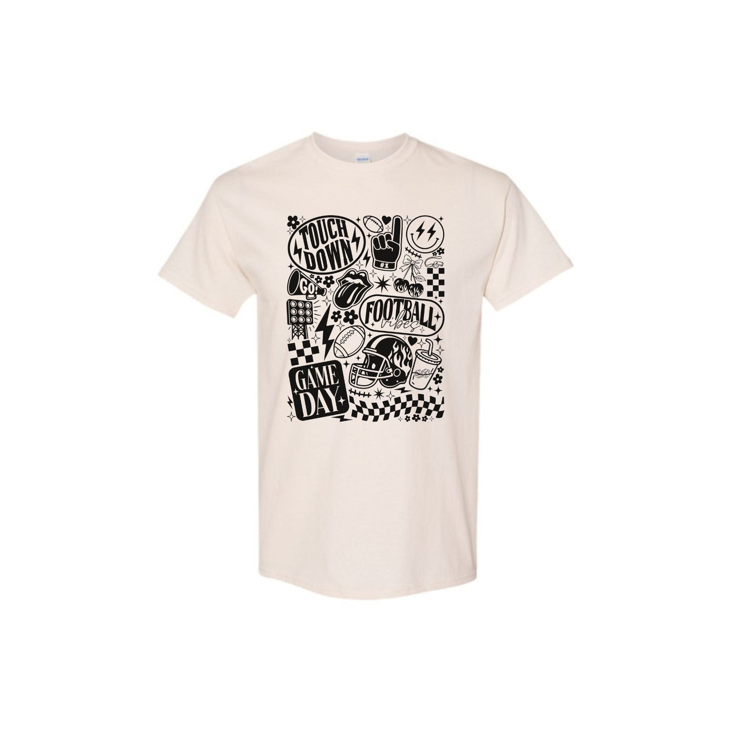 Vintage Football Shirt - Retro Game Day Sports Tee, Classic Fan Apparel-Pasimax