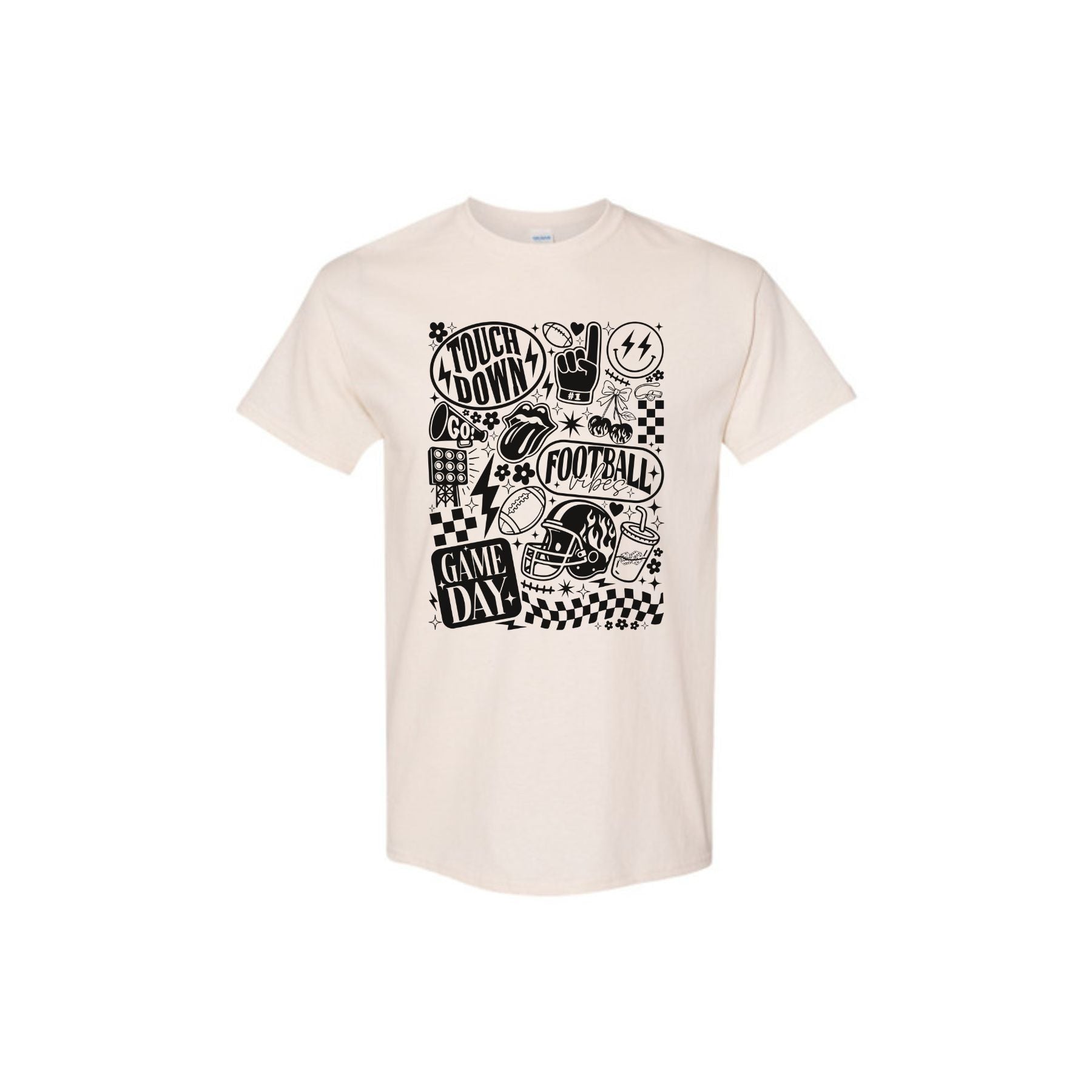 Vintage Football Shirt - Retro Game Day Sports Tee, Classic Fan Apparel-Pasimax