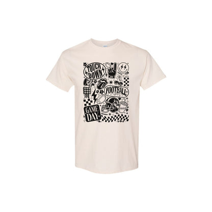 Vintage Football Shirt - Retro Game Day Sports Tee, Classic Fan Apparel-Pasimax
