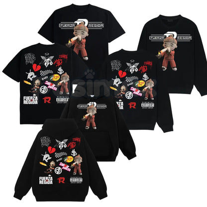 Vintage Fuerza Regida All Top Song Album #178 – Retro Graphic T-Shirt, Sweatshirt & Hoodie-Pasimax