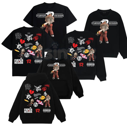 Vintage Fuerza Regida All Top Song Album #178 – Retro Graphic T-Shirt, Sweatshirt & Hoodie-Pasimax