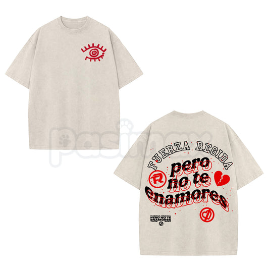 Vintage Fuerza Regida "Pero No Te Enamores" T-Shirt – 6.2 oz Graphic Tee, Corridos Tumbados Merch-Pasimax