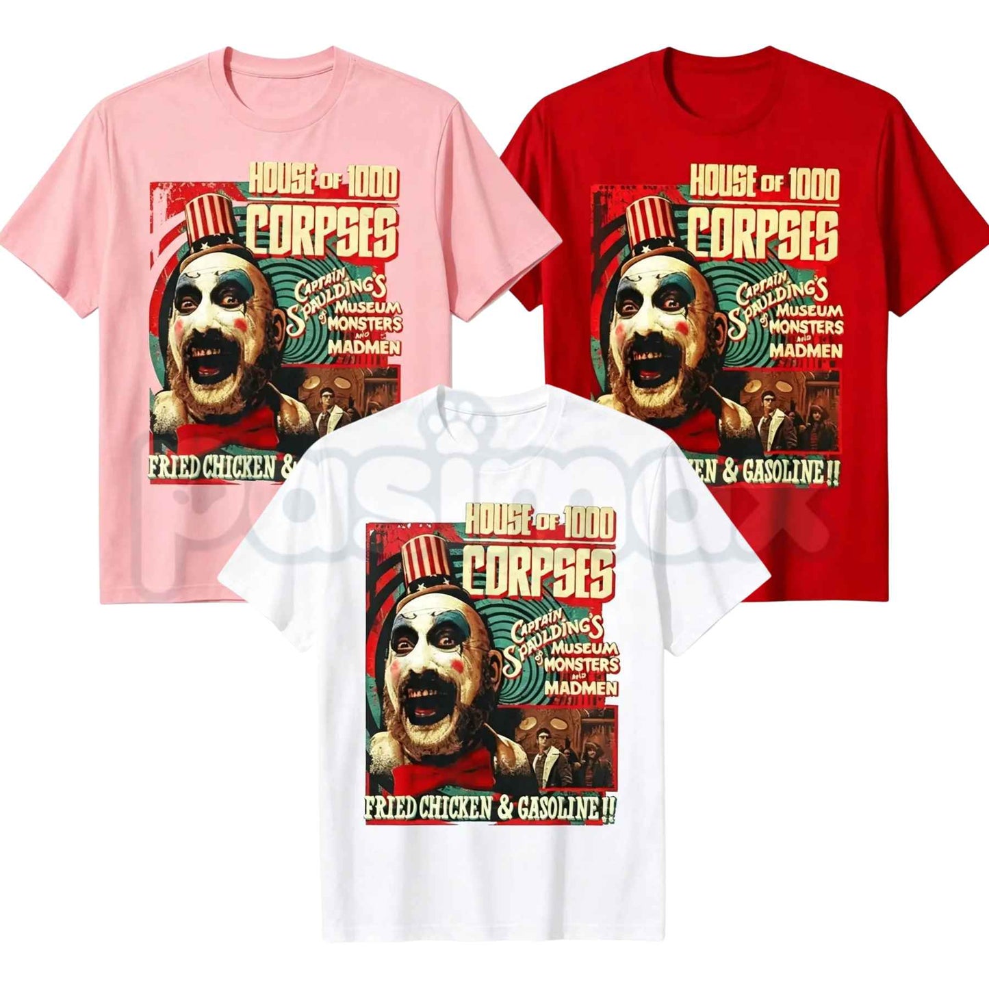 Vintage Horror Movie T-Shirt – Classic Spooky Film Unisex Cotton Relaxed Fit Tee-Pasimax