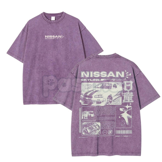 Vintage JDM Sports Car Graphic T-Shirt – Retro 90s Japanese Drift Culture, Lightweight Washed Cotton Streetwear Top-Pasimax