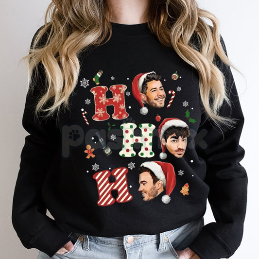 Vintage Jonas Bros Christmas Sweatshirt | 20th Anniversary Tour Shirt | Nostalgic Y2K Holiday Jumper | Jonas Brothers Fan Gift-Pasimax