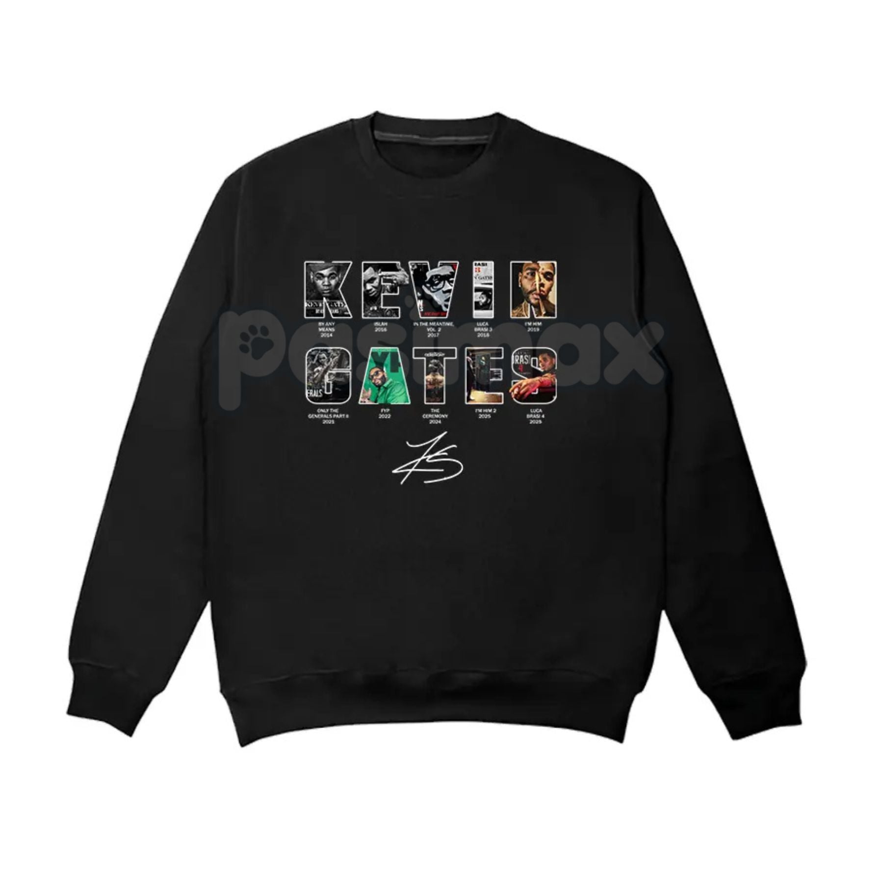 Vintage Kevin Gates All Album Sweatshirt – Retro Hip-Hop Discography Crewneck-Pasimax