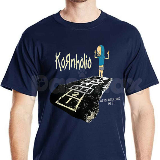Vintage Kornholio Graphic T-Shirt – Funny Parody Pop Culture Unisex Cotton Tee-Pasimax