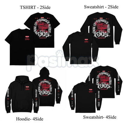 Vintage Metal Rock Since 1905 T-Shirt - 2 Side Print Retro Graphic Tee, Classic Rock History Humor Apparel, Unisex Metal Fan Gift-Pasimax