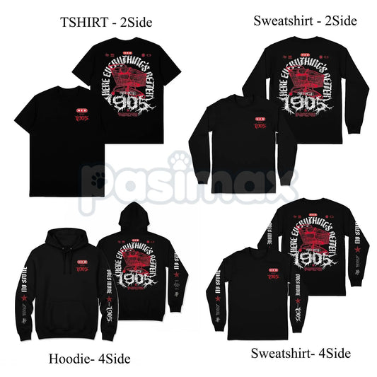 Vintage Metal Rock Since 1905 T-Shirt - 2 Side Print Retro Graphic Tee, Classic Rock History Humor Apparel, Unisex Metal Fan Gift-Pasimax