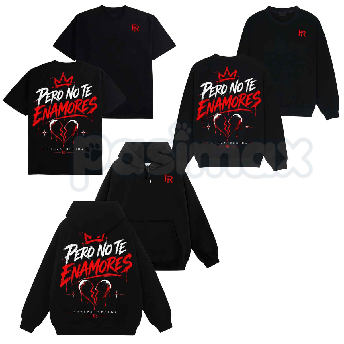Vintage Pero No Te Enamores 667 Graphic Shirt – Fuerza Regida Corridos Hoodie & Latin Streetwear Sweatshirt-Pasimax