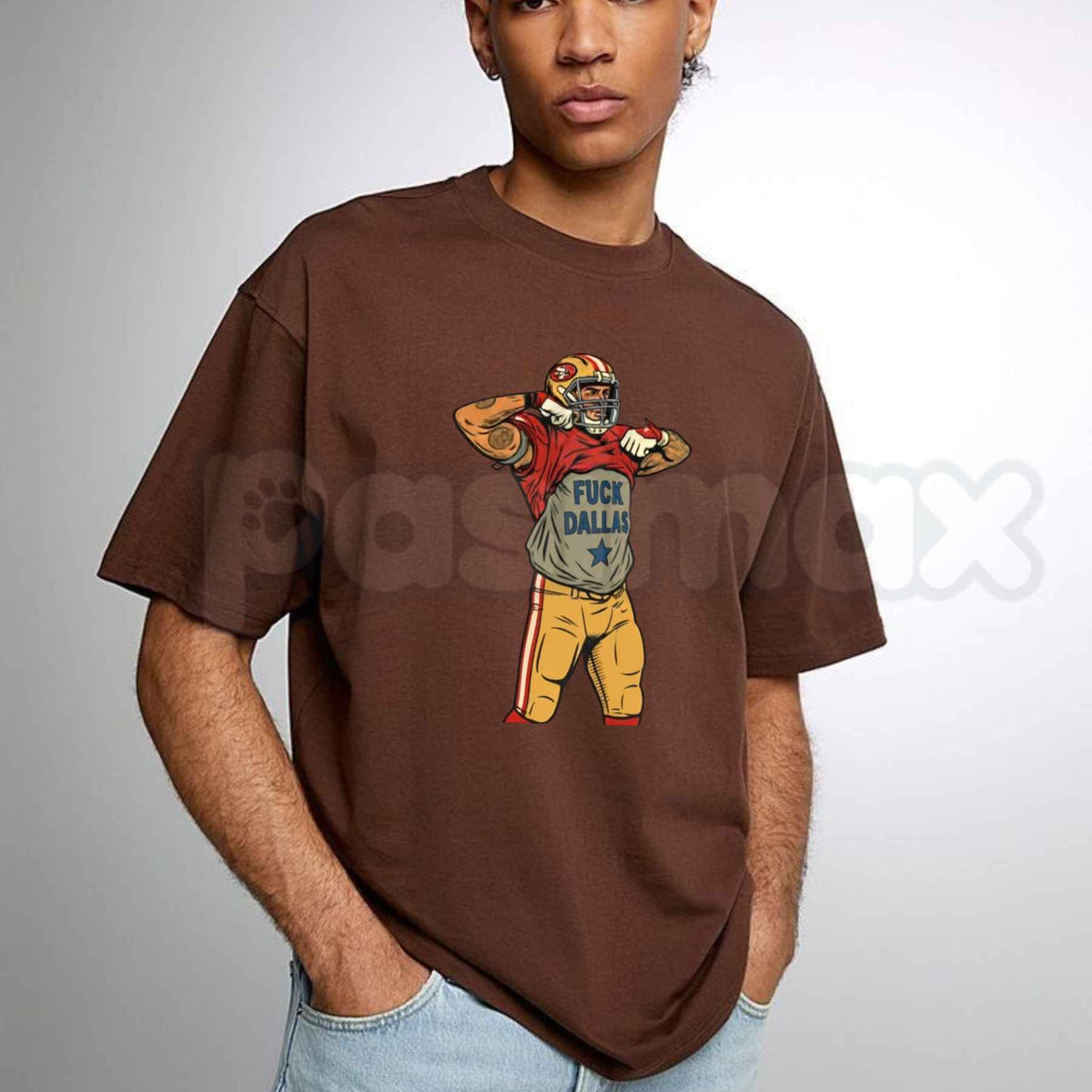 Vintage San Francisco Football Rivalry T-Shirt – Retro Comic Style Casual Unisex Graphic Tee-Pasimax