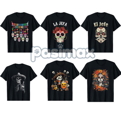 Vintage Skeleton Tequila T-Shirt - Dia De Los Muertos Apparel, Day of the Dead Mexican Skull Tee-Pasimax