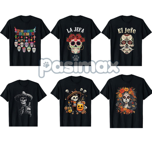 Vintage Skeleton Tequila T-Shirt - Dia De Los Muertos Apparel, Day of the Dead Mexican Skull Tee-Pasimax