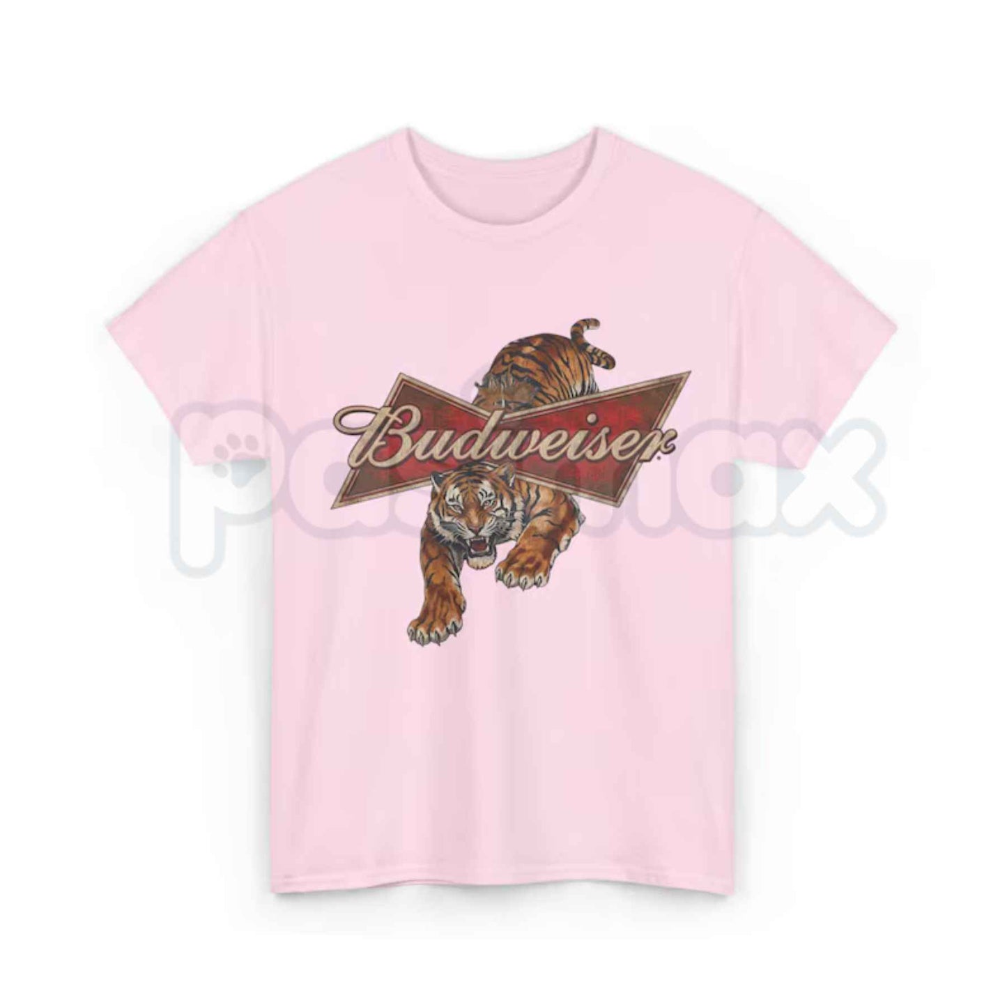 Vintage Style Budweiser Tiger T-Shirt – Retro Beer Unisex Cotton Graphic Tee-Pasimax