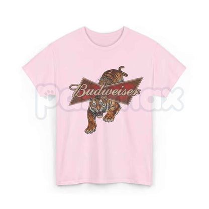 Vintage Style Budweiser Tiger T-Shirt – Retro Beer Unisex Cotton Graphic Tee-Pasimax