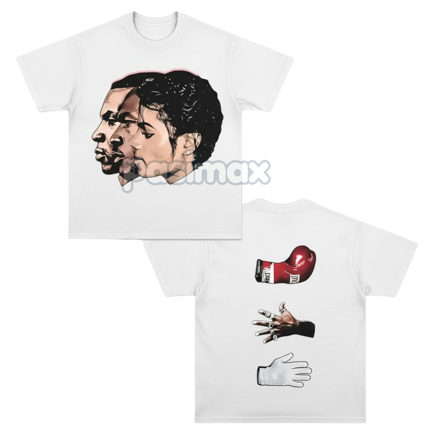 Vintage TYSON JORDAN JACKSON T-Shirt - Unisex Big Face Celebrity Tee, Basketball Graphic Shirt-Pasimax