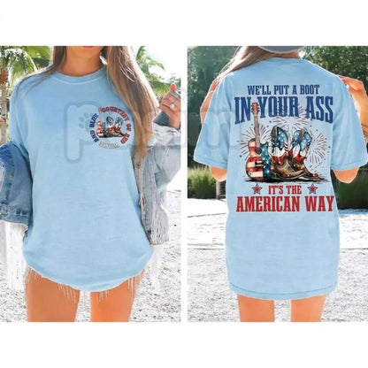 Vintage Toby Keith "We'll Put A Boot" T-Shirt – Retro Country Music Anthem Statement Graphic Tee-Pasimax