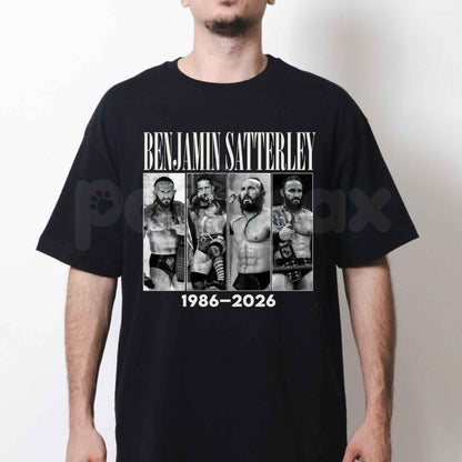 Vintage Tribute Benjamin Satterley 1986-2026 T-Shirt – Pro Wrestling Unisex Graphic Tee-Pasimax