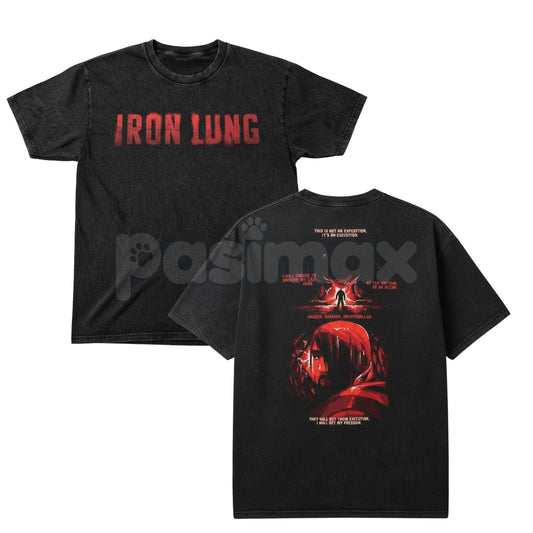 Vintage Washed Retro Character Graphic Tee – Classic IL Streetwear T-Shirt-Pasimax