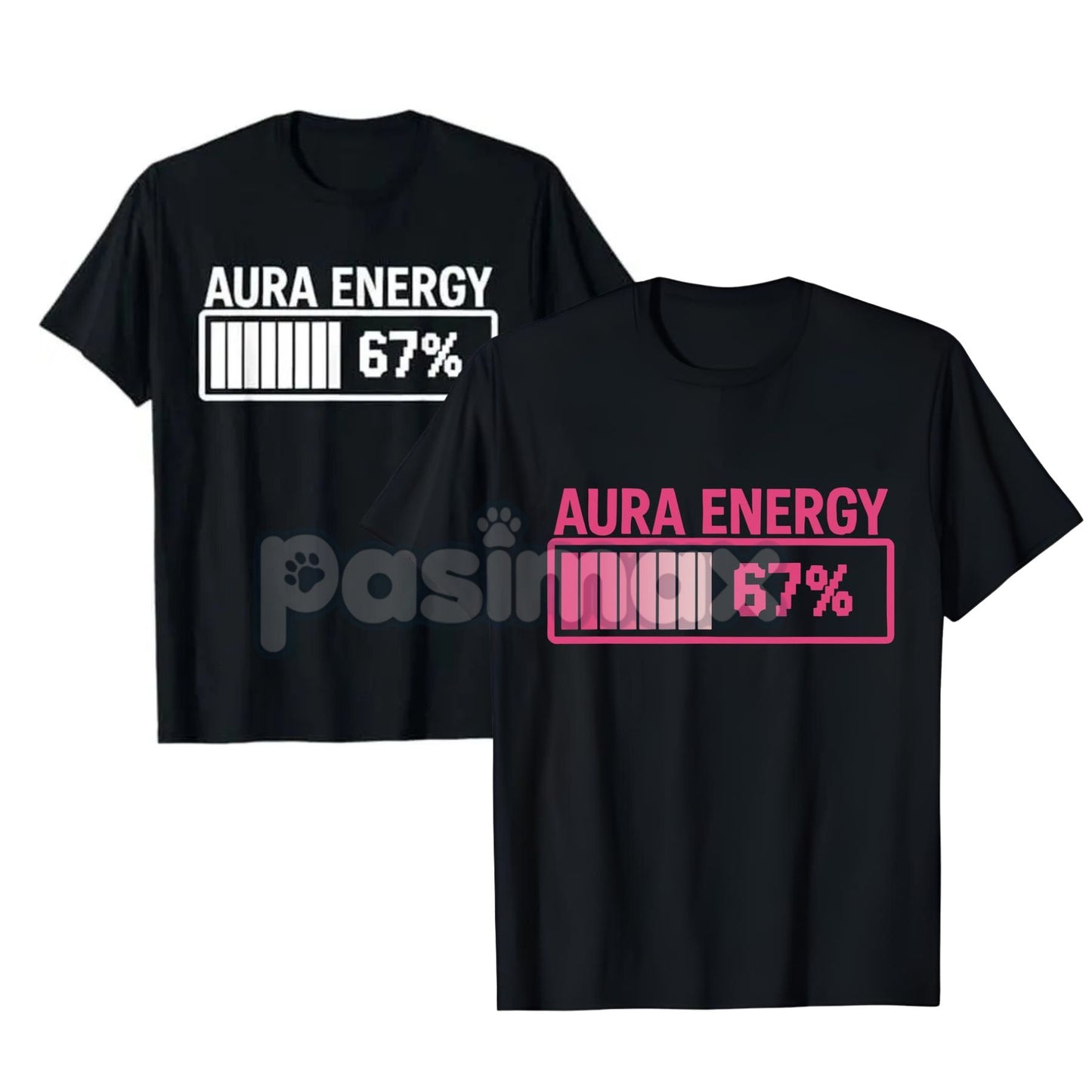 Viral "67" T-Shirt - Funny Gen Alpha Slang Tee, High Aura Energy Graphic Design-Pasimax