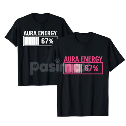 Viral "67" T-Shirt - Funny Gen Alpha Slang Tee, High Aura Energy Graphic Design-Pasimax