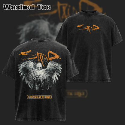 Retro Staind Break The Cycle Band T-Shirt – Nu-Metal Rock Graphic Tee, Vintage Washed Heavy Alternative Cotton Tour Top, Grunge Music Merch