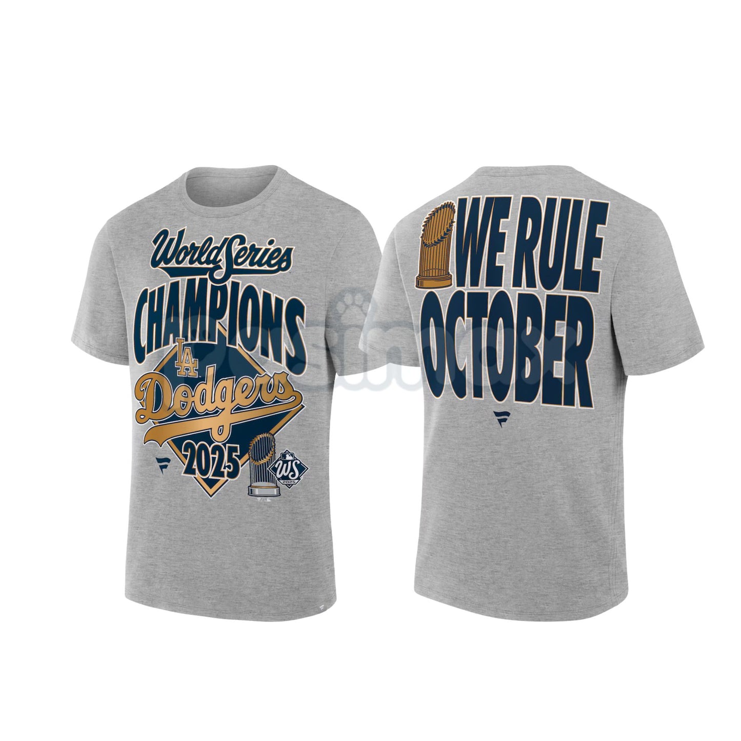 "We Rule October" World Series Champions 2025 T-Shirt - MLB Baseball Title Slogan Tee, Unisex Fan Locker Room Apparel, Championship Victory Gift-Pasimax