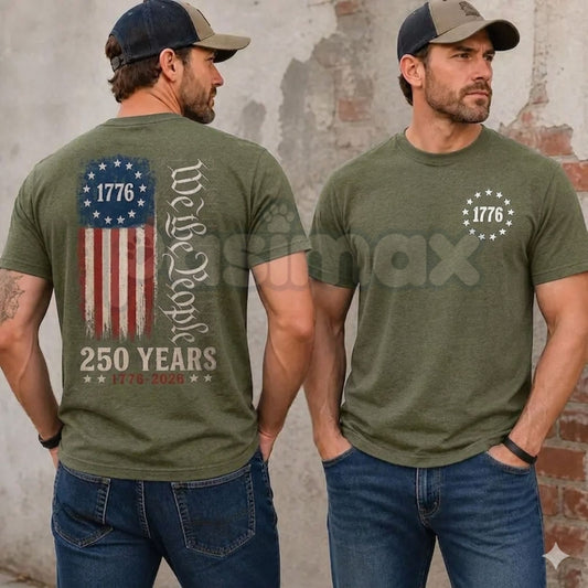 "We The People" 250th Anniversary USA T-Shirt – Commemorative 1776 to 2026 Constitution Graphic Tee-Pasimax