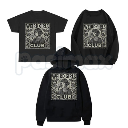 Weird Girls Club Aesthetic Tee – Whimsy Goth Celestial Hoodie & Dark Academia Sweatshirt-Pasimax