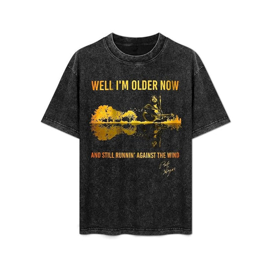 "Well I'm Older Now And Still Runnin' Against The Wind" Shirt – Bob Seger Inspired Rock & Roll Tee-Pasimax