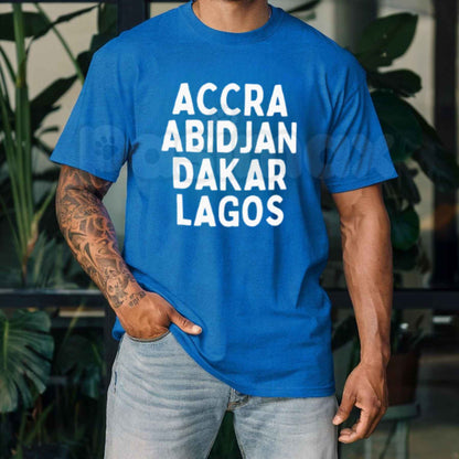 West Africa T-Shirt – Minimalist Heritage Unisex Map Graphic Tee-Pasimax