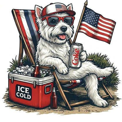 Comfort Colors® 50+ Dog Funny 4th of July T-Shirt – Retro Labrador Retriever Diet Coke Graphic Tee, Patriotic Animal Meme Shirt, Vintage USA Dog Lover Top