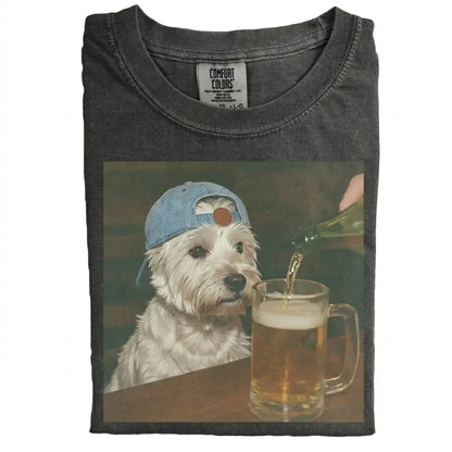 Comfort Colors® Custom Dog Breeds Beer T-Shirt – Vintage 90s Funny Edgy Dog Meme Tee, Aesthetic Brewery Lover Dog Dad Gift Shirt