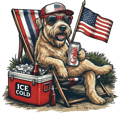 Comfort Colors® 50+ Dog Funny 4th of July T-Shirt – Retro Labrador Retriever Diet Coke Graphic Tee, Patriotic Animal Meme Shirt, Vintage USA Dog Lover Top