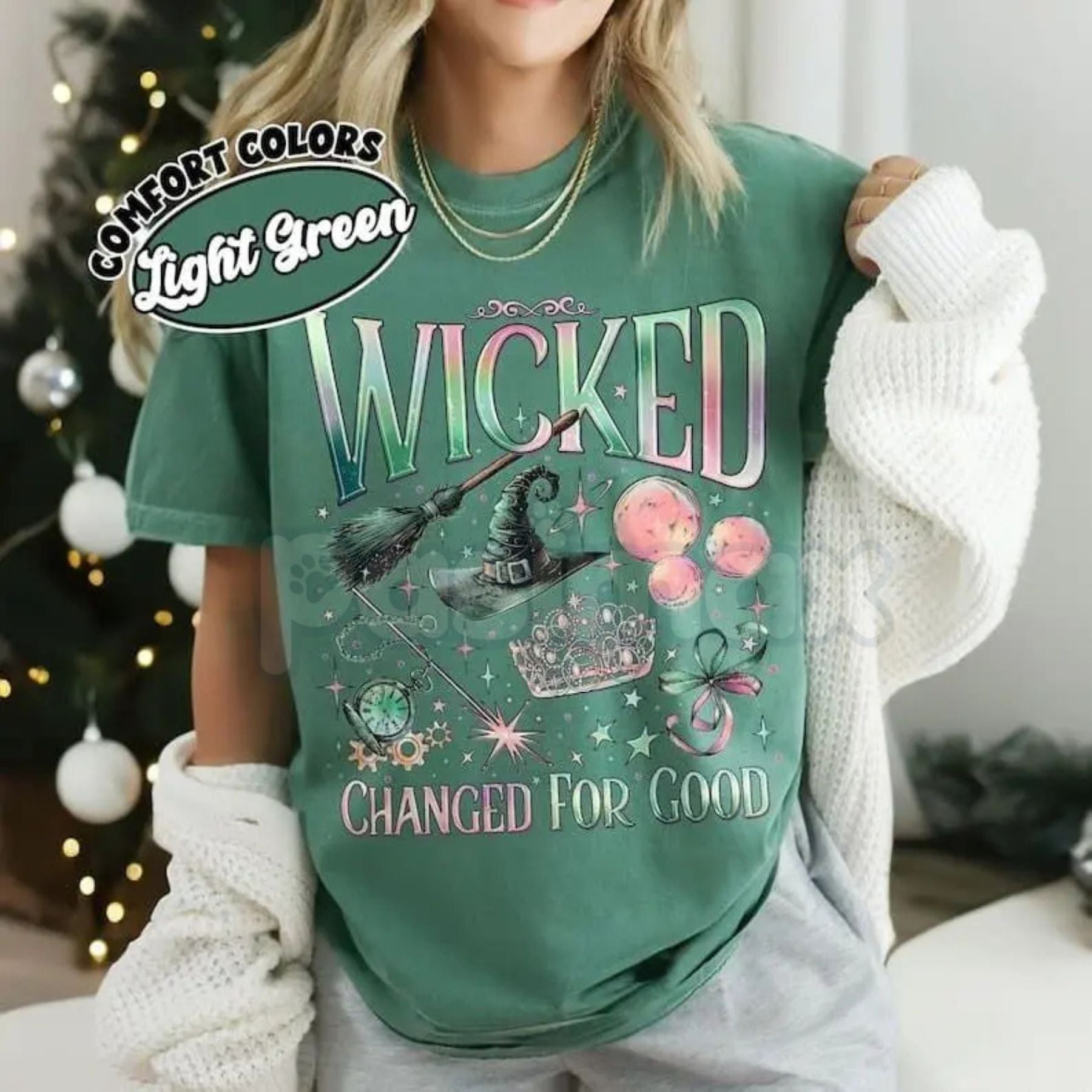 'Wicked' Broadway Glinda & Elphaba "Changed For Good" Comfort Colors® Shirt – Vintage Musical Lyrics Tee, Theatre Fan Gift-Pasimax