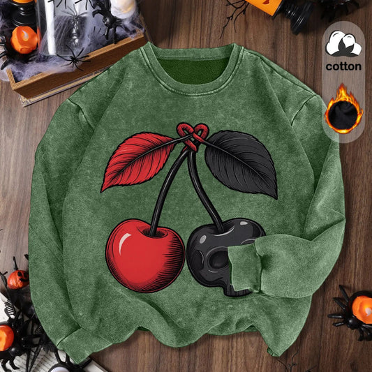 Women's Vintage Soft Pullover Sweatshirt – Cozy Casual Garment-Dyed Crewneck-Pasimax