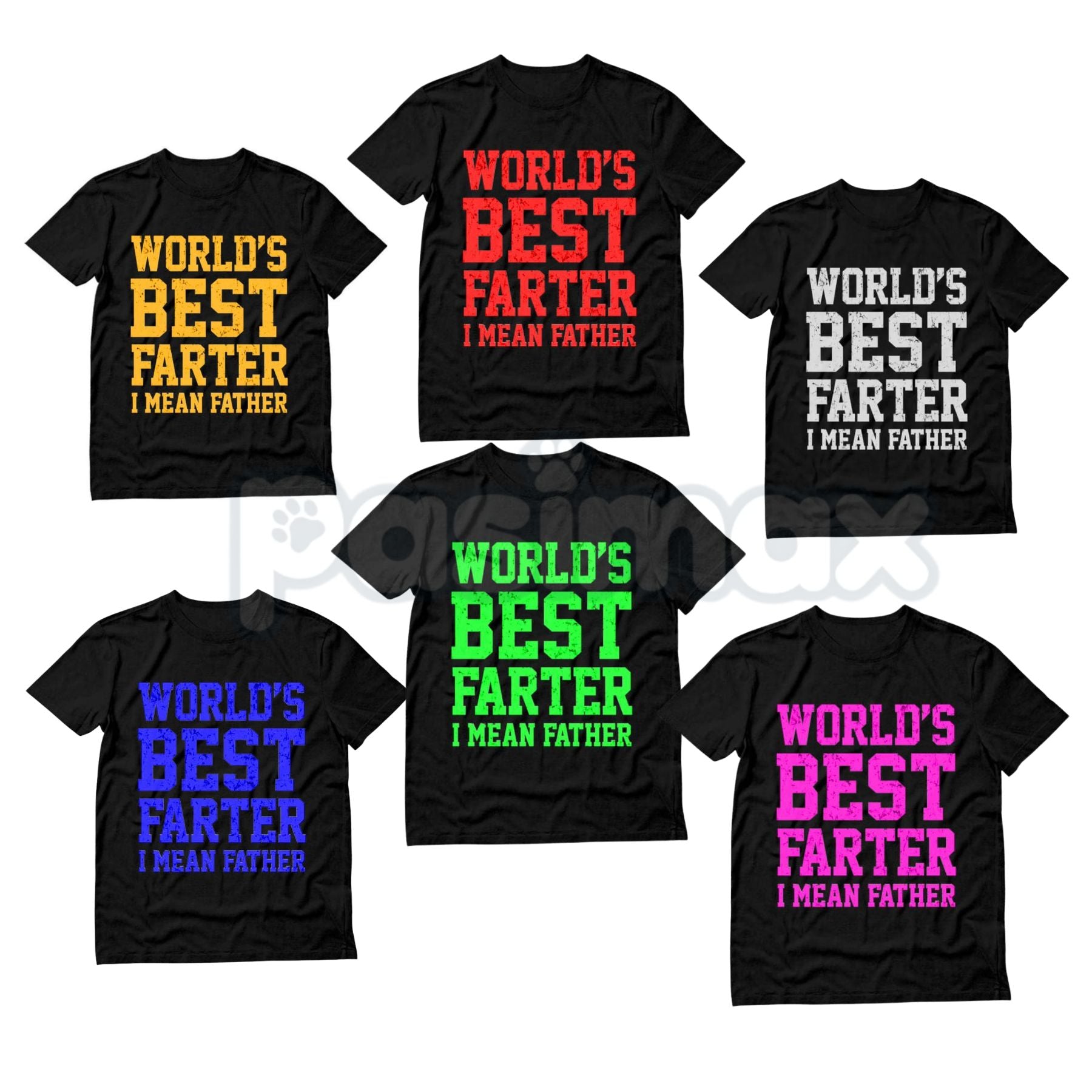 "World Best Farter I Mean Father" Shirt - Funny Gifts for Dad Tee, Crude Father's Day Humor, Fart Joke Men's T-Shirt-Pasimax