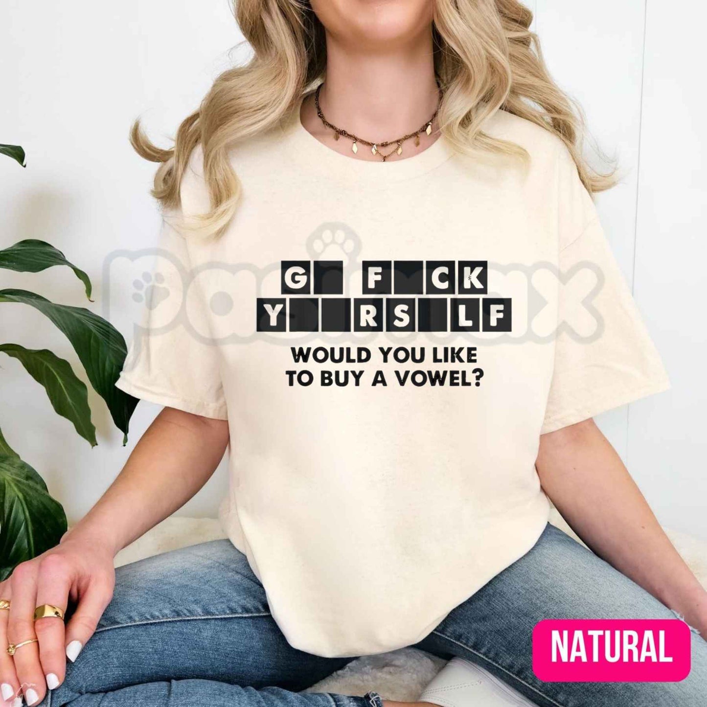 Would You Like To Buy A Vowel T-Shirt – Funny Wheel Of Fortune Parody Unisex Tee-Pasimax