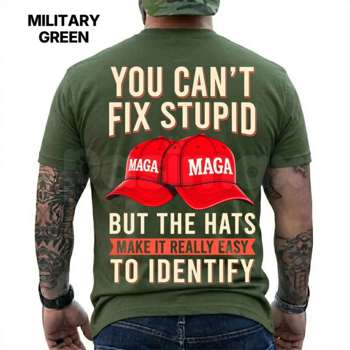 You Can't Fix Stupid But The Hats Make It Easy T-Shirt – Funny Political Humor Unisex Tee-Pasimax