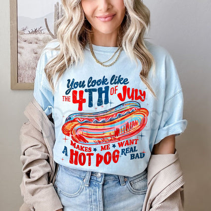 "You Look Like the 4th of July" T-Shirt – Festive Americana Graphic Tee-Pasimax