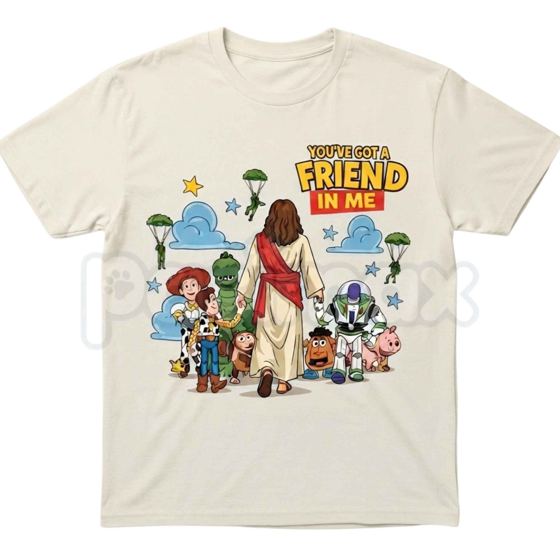 Youve Got A Friend In Me Woody and Buzz Graphic Tee – Nostalgic Retro Toy Story T Shirt, Funny Best Friends Unisex Classic Vintage Cotton Shirt-Pasimax