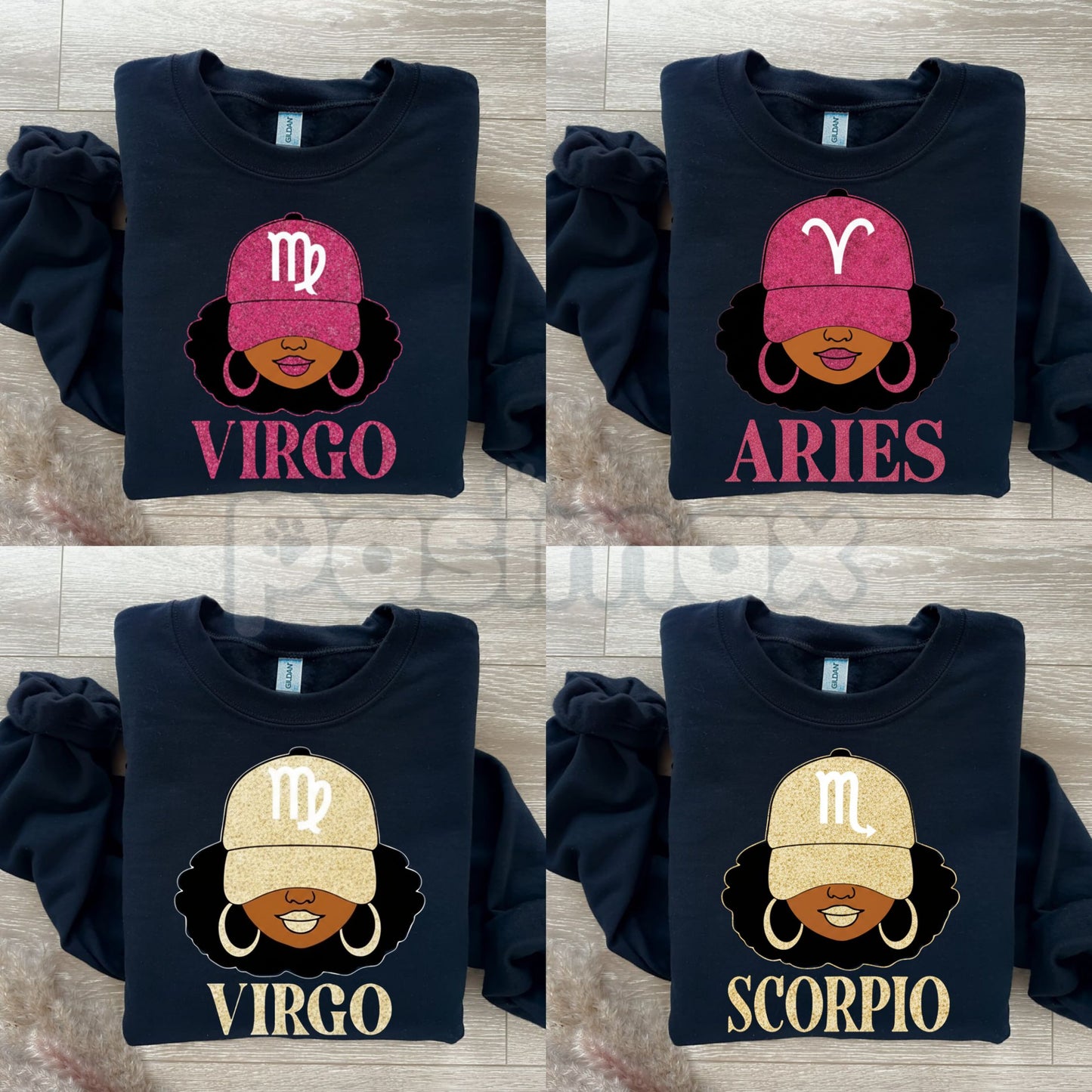 Zodiac Slay Girl Sweatshirt | Astrology Baddie Crewneck | Celestial Star Sign Jumper | Aesthetic Horoscope Gift for Her | Trendy Spiritual Graphic Pullover- Pasimax