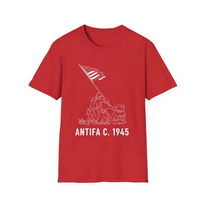 Antifa C. 1945 T-Shirt - Patriotic Anti-Fascist Liberty Tee, Protest Resist Graphic Shirt, Unisex Historical Statement Apparel