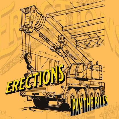 Crane Operator T-Shirt - "Pays the Bills" Blue Collar Work Tee, Men's Apparel Top