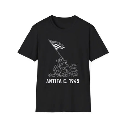 Antifa C. 1945 T-Shirt - Patriotic Anti-Fascist Liberty Tee, Protest Resist Graphic Shirt, Unisex Historical Statement Apparel